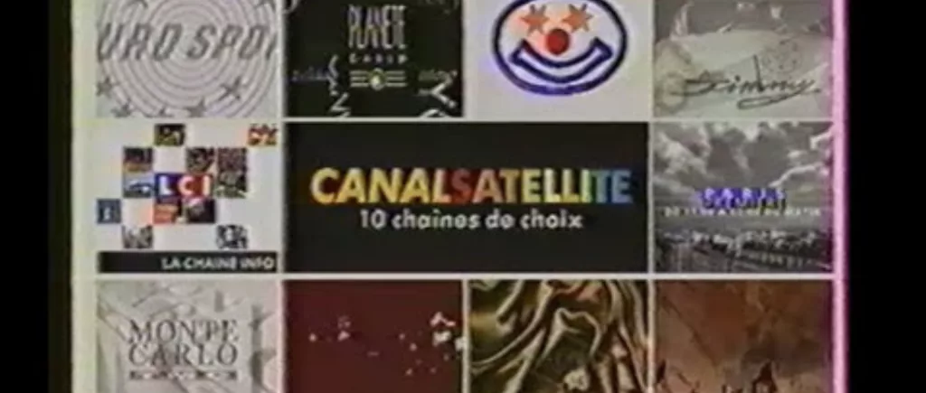 capture d'écran de la mosaique des chaînes en analogique